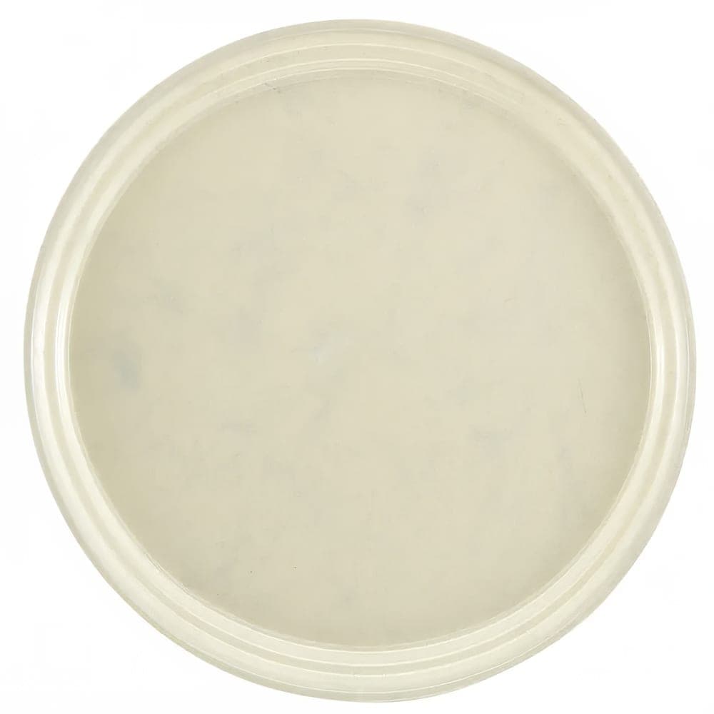 Cambro 1600531 16" Round Serving Camtray - Fiberglass, Galaxy Antique Parchment Silver