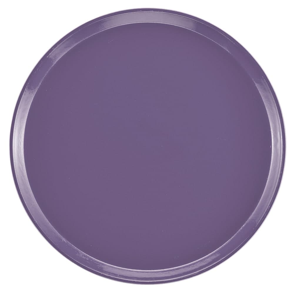 Cambro 1600551 16" Round Serving Camtray - Fiberglass, Grape
