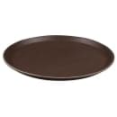 Cambro 1600CT138 16" Round Camtread Serving Tray - Fiberglass, Tavern Tan thumbnail 2