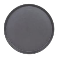 Cambro 1600CT138 16" Round Camtread Serving Tray - Fiberglass, Tavern Tan thumbnail 5