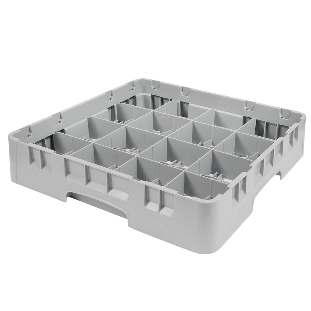 Cambro 16C258151 Camrack® Cup Rack w/ (16) Compartments - Soft Gray