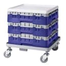 Cambro 16S318186 Camrack® Glass Rack w/ (16) Compartments - (1) Gray Extender, Navy Blue thumbnail 2