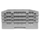 Cambro 16S638151 Camrack® Glass Rack w/ (16) Compartments - (3) Gray Extenders, Soft Gray thumbnail 2