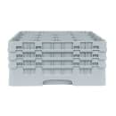 Cambro 16S738151 Camrack® Glass Rack w/ (16) Compartments - (3) Gray Extenders, Soft Gray thumbnail 2