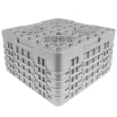 Cambro 16S800151 Camrack® Glass Rack w/ (16) Compartments - (4) Gray Extenders, Soft Gray thumbnail 4