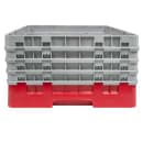 Cambro 16S800163 Camrack® Glass Rack w/ (16) Compartments - (4) Gray Extenders, Red thumbnail 2