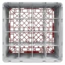 Cambro 16S958163 Camrack® Glass Rack w/ (16) Compartments - (5) Gray Extenders, Red thumbnail 3