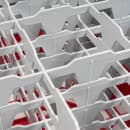 Cambro 16S958163 Camrack® Glass Rack w/ (16) Compartments - (5) Gray Extenders, Red thumbnail 5