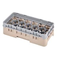 Cambro 17HS318416 Camrack Glass Rack with Extender - 17 Compartment, Cranberry thumbnail 4