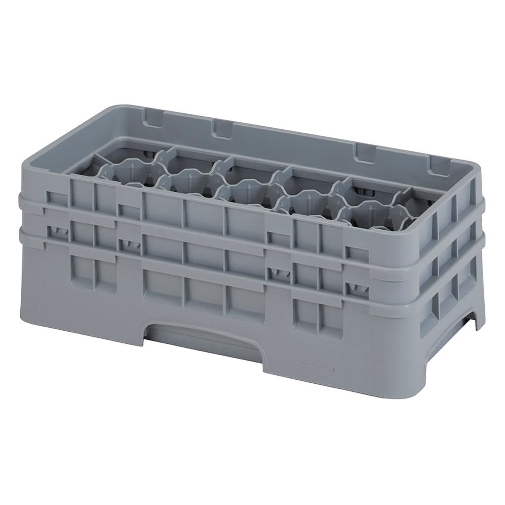 Cambro 17HS434151 Camrack Glass Rack - (2)Extenders, 17 Compartment, Soft Gray