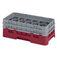Cambro 17HS434186 Camrack Glass Rack - (2)Extenders, 17 Compartment, Navy Blue thumbnail 4
