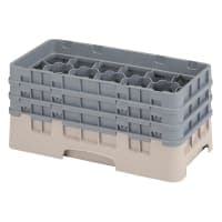Cambro 17HS638167 Camrack Glass Rack - (3)Extenders, 17 Compartment, Brown thumbnail 4