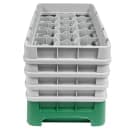 Cambro 17HS800119 Camrack Glass Rack - (4)Extenders, 17 Compartment, Sherwood Green thumbnail 4