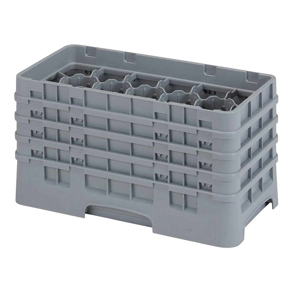 Cambro 17HS800151 Camrack Glass Rack - (4)Extenders, 17 Compartment, Soft Gray