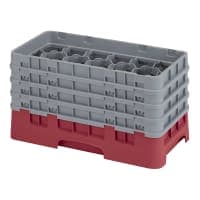 Cambro 17HS800151 Camrack Glass Rack - (4)Extenders, 17 Compartment, Soft Gray thumbnail 2