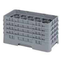 Cambro 17HS800167 Camrack Glass Rack - (4)Extenders, 17 Compartment, Brown thumbnail 3