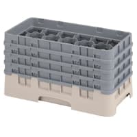Cambro 17HS800167 Camrack Glass Rack - (4)Extenders, 17 Compartment, Brown thumbnail 4