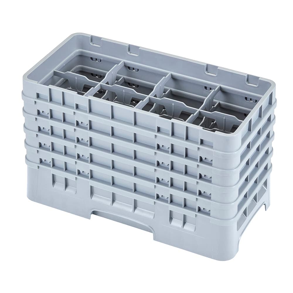 Cambro 17HS958151 Camrack Glass Rack - (5)Extenders, 17 Compartment, Soft Gray