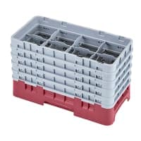 Cambro 17HS958151 Camrack Glass Rack - (5)Extenders, 17 Compartment, Soft Gray thumbnail 3