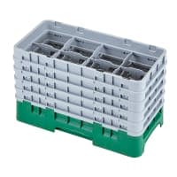 Cambro 17HS958186 Camrack Glass Rack - (5)Extenders, 17 Compartment, Navy Blue thumbnail 4