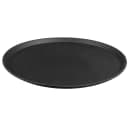 Cambro 1800CT110 18" Round Camtread Serving Tray - Fiberglass, Black Satin thumbnail 3