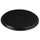Cambro 1800CT110 18" Round Camtread Serving Tray - Fiberglass, Black Satin thumbnail 4