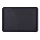Cambro 1826CT110 Rectangular Camtread Serving Tray - 17 13/16x25 11/16", Fiberglass, Black Satin thumbnail 2