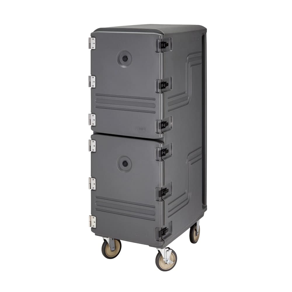 Cambro 1826DTC615 Camcart® Insulated Food Carrier w/ (24) Pan Capacity, Charcoal Gray