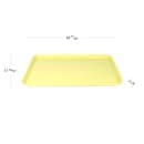 Cambro 1826MT145 Rectangular Market Display Tray - 17 13/16" x 25 11/16" x 11/16", Yellow thumbnail 2