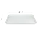 Cambro 1826MT148 Rectangular Market Display Tray - 17 13/16" x 25 11/16" x 11/16", White thumbnail 2