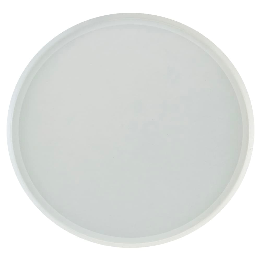 Cambro 1950148 19 1/2" Round Serving Camtray - Low-Profile, Fiberglass, White