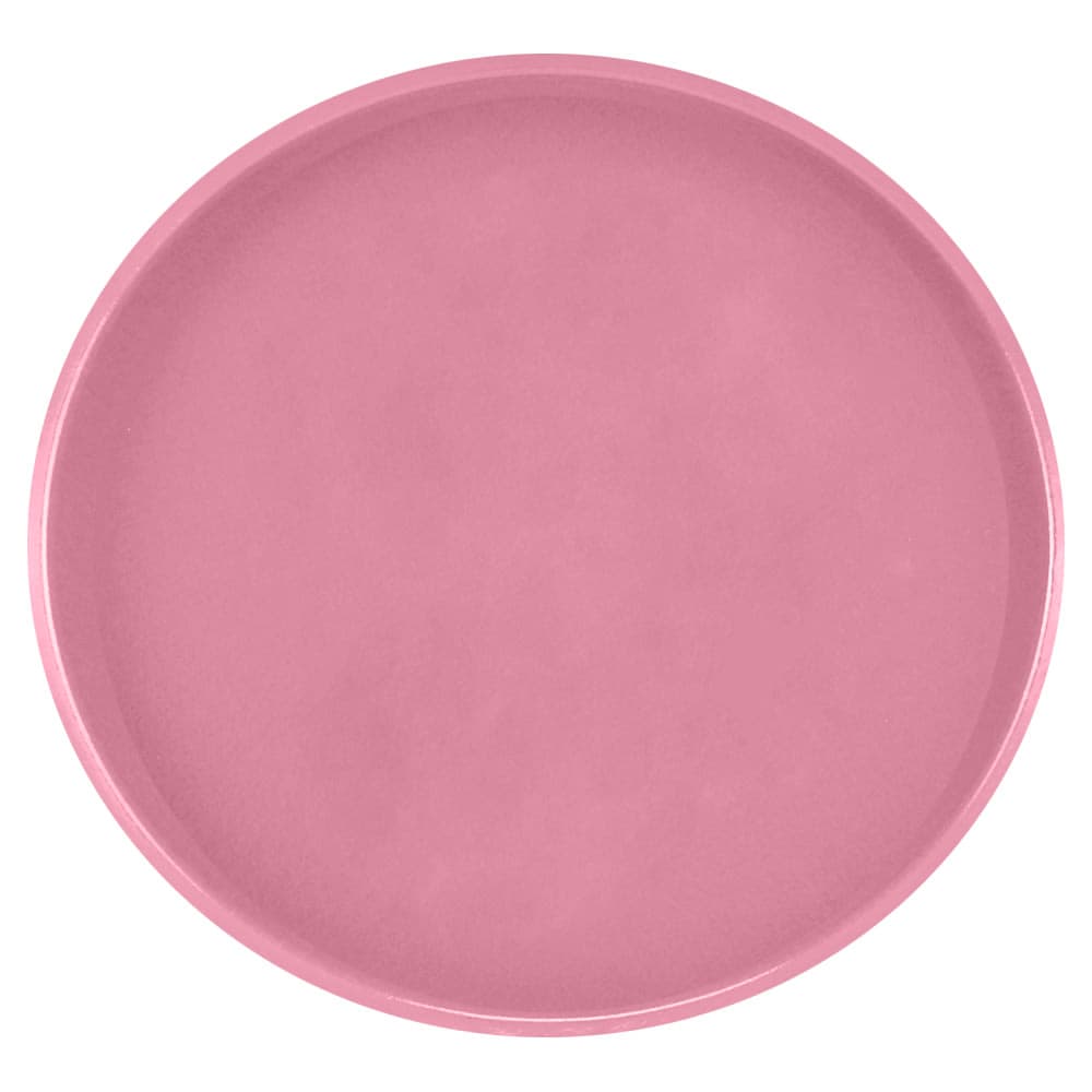 Cambro 1950409 19 1/2" Round Serving Camtray - Low-Profile, Fiberglass, Blush