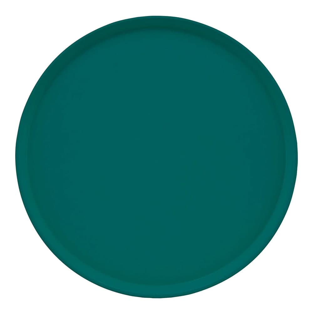 Cambro 1950414 19 1/2" Round Serving Camtray - Low Profile, Fiberglass, Teal