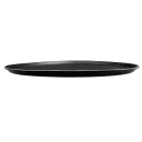 Cambro 1950CT110 19 7/16" Round Camtread Serving Tray - Low Profile, Fiberglass, Black Satin thumbnail 2