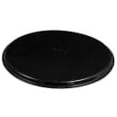 Cambro 1950CT110 19 7/16" Round Camtread Serving Tray - Low Profile, Fiberglass, Black Satin thumbnail 4