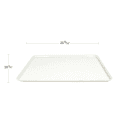 Cambro 2025MT148 Rectangular Market Display Tray - 20 3/4" x 25 9/16" x 13/16", White thumbnail 2