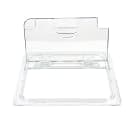 Cambro 20CWLN135 FlipLid Food Pan Cover - Half Size, Notched, Hinged, Clear thumbnail 2