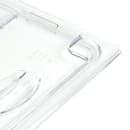 Cambro 20CWLN135 FlipLid Food Pan Cover - Half Size, Notched, Hinged, Clear thumbnail 5