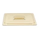 Cambro 20HPCH150 H-Pan Food Pan Cover - Half Size, Flat, Handle, Non-Stick, Amber thumbnail 4