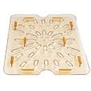 Cambro 20HPD150 H-Pan Food Pan Drain Shelf - Half Size, Non-Stick, Amber thumbnail 4