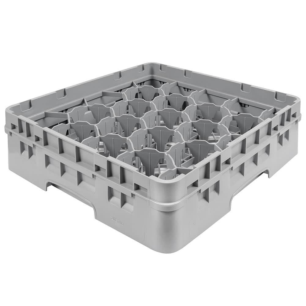 Cambro 20S318151 Camrack® Glass Rack w/ (20) Compartment - (1) Gray Extender, Soft Gray