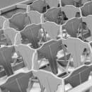 Cambro 20S318151 Camrack® Glass Rack w/ (20) Compartment - (1) Gray Extender, Soft Gray thumbnail 5