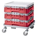 Cambro 20S318163 Camrack® Glass Rack w/ (20) Compartment - (1) Gray Extender, Red thumbnail 2