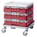 Cambro 20S318416 Camrack® Glass Rack w/ (20) Compartment - (1) Gray Extender, Cranberry thumbnail 2