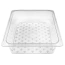 Cambro 23CLRCW135 Camwear Colander - Half Size, 3"D, Clear thumbnail 4