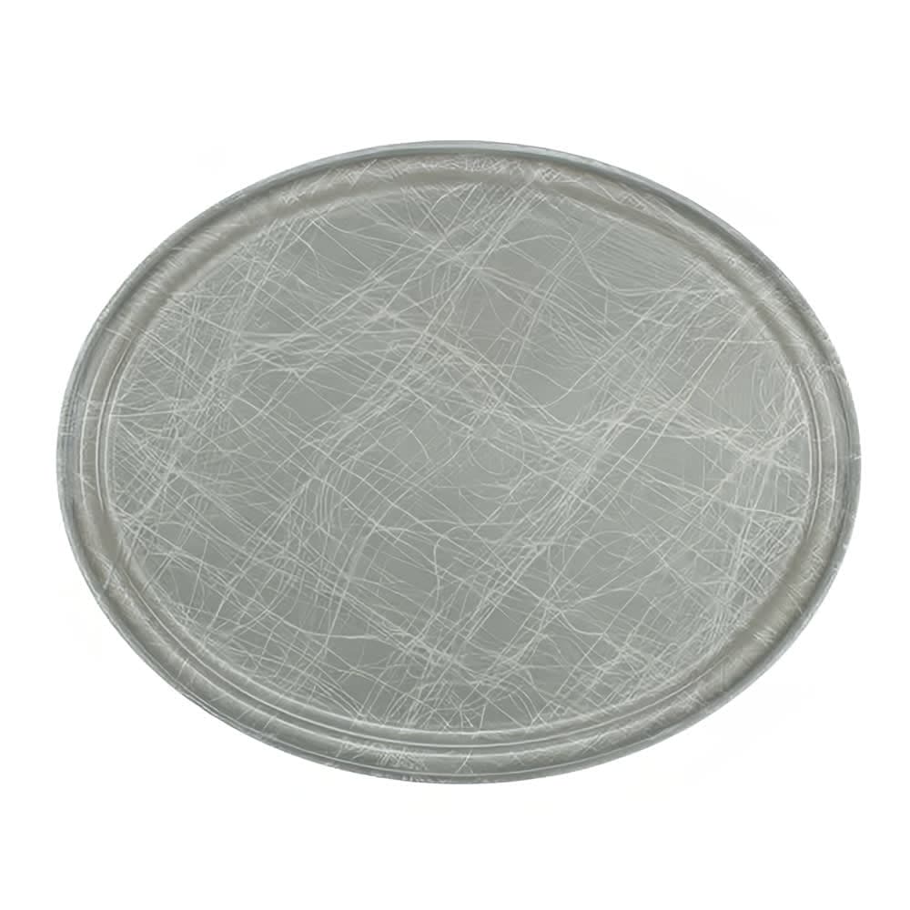 Cambro 2500215 Oval Serving Camtray - 19 1/4x24", Fiberglass, Abstract Gray