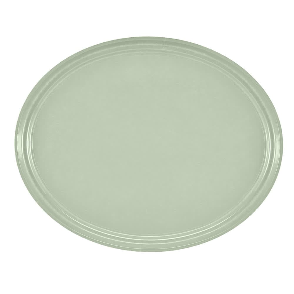 Cambro 2500429 Oval Serving Camtray - 19 1/4x24", Fiberglass, Key Lime