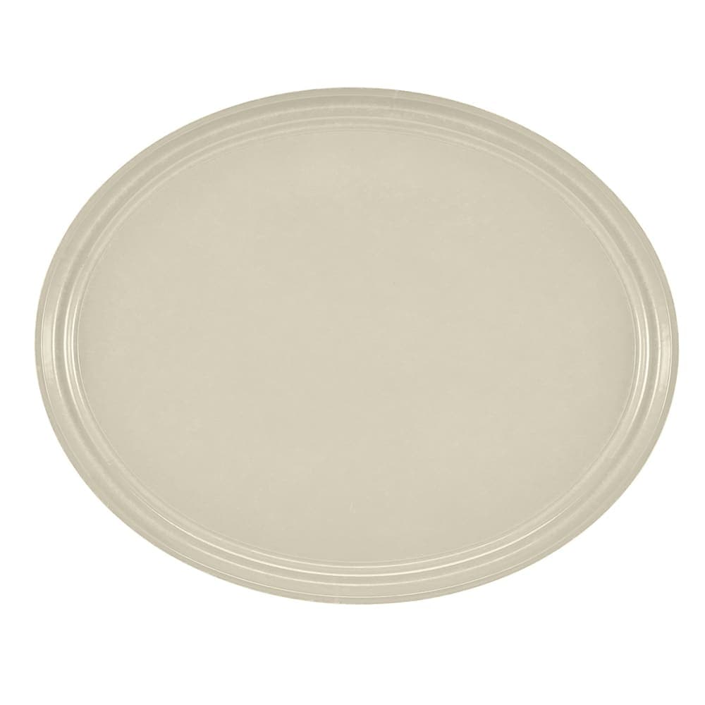 Cambro 2500538 Oval Serving Camtray - 19 1/4x24", Fiberglass, Cottage White