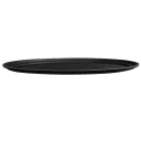 Cambro 2500CT110 Oval Camtread Serving Tray - 19 1/4x23 1/8", Fiberglass, Black Satin thumbnail 3