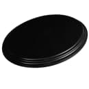 Cambro 2500CT110 Oval Camtread Serving Tray - 19 1/4x23 1/8", Fiberglass, Black Satin thumbnail 4